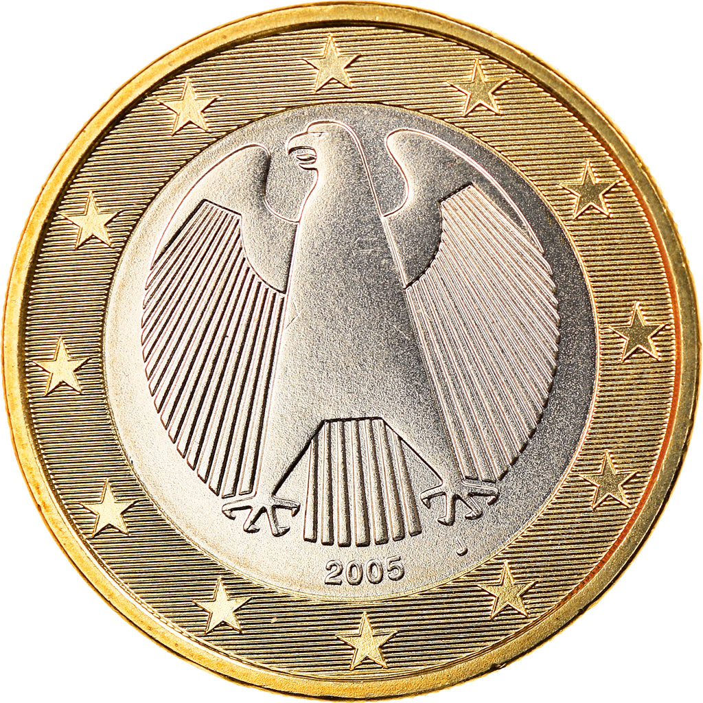 GERMANY - FEDERAL REPUBLIC, Euro, 2005, Hambourg, MS(65-70), Bi-Metallic, KM:213