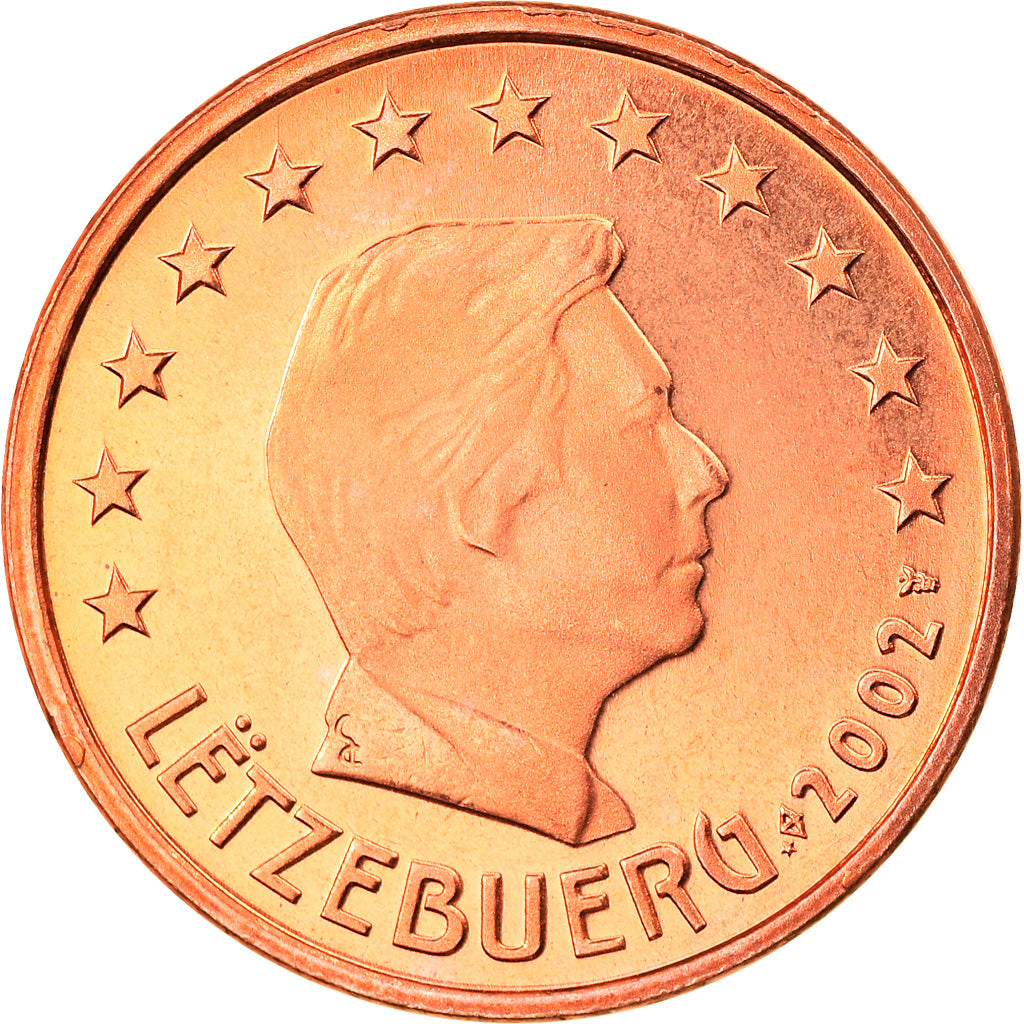 Lussemburgo, 5 Euro Cent, 2002, Proof, FDC, Acciaio placcato rame, KM:77