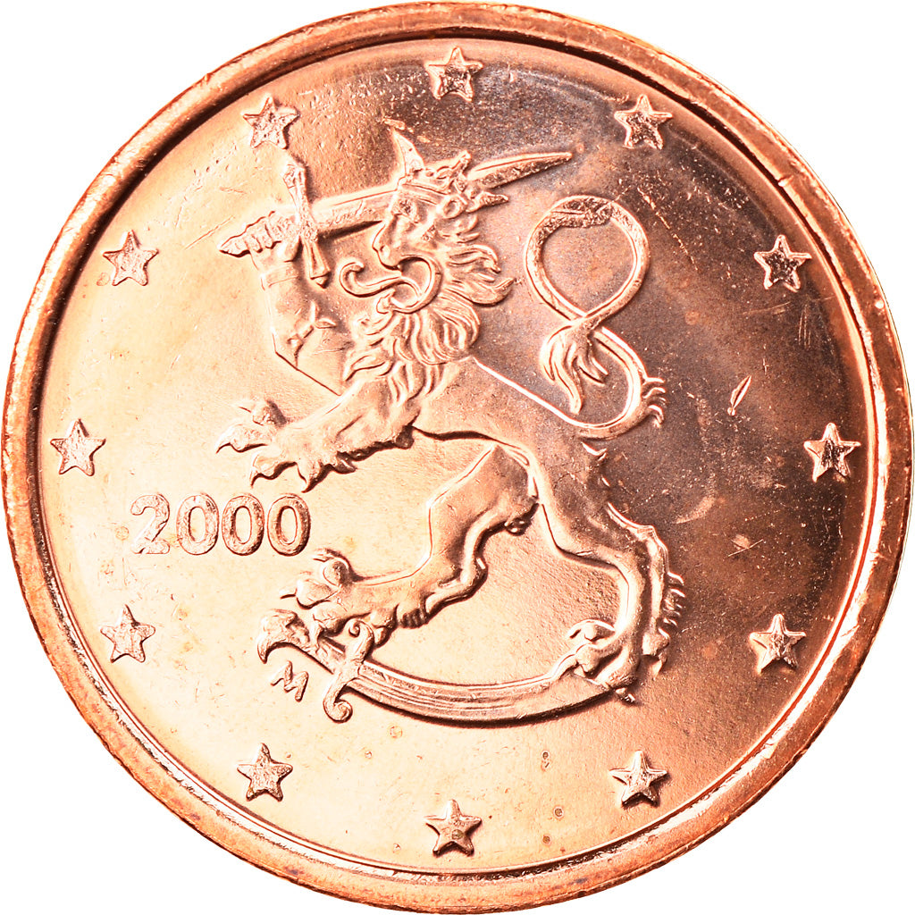 Finnland, 2 Euro Cent, 2000, Vantaa, STGL, Copper Plated Steel, KM:99