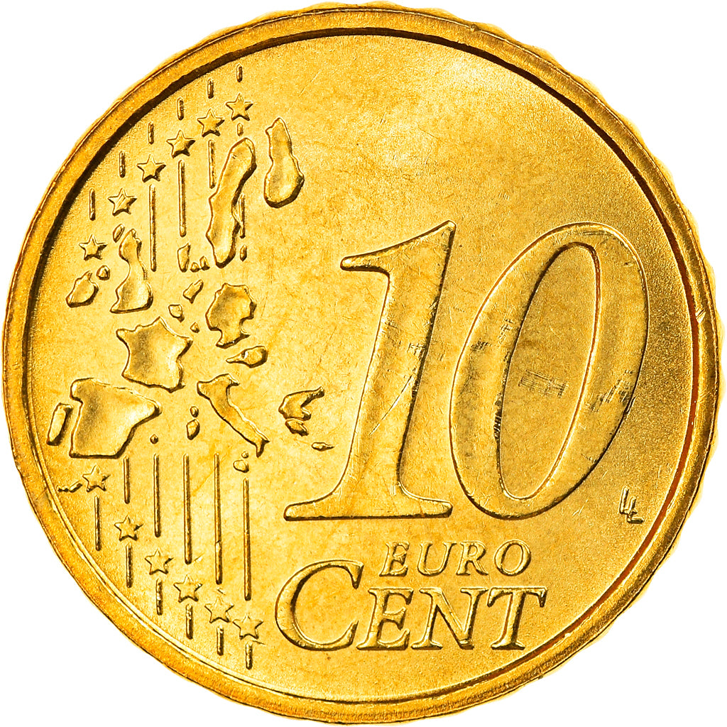 Italia, 10 Euro Cent, 2002, Rome, FDC, Ottone, KM:213