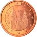 Spanje, 2 Euro Cent, 1999, Madrid, UNC-, Copper Plated Steel, KM:1041