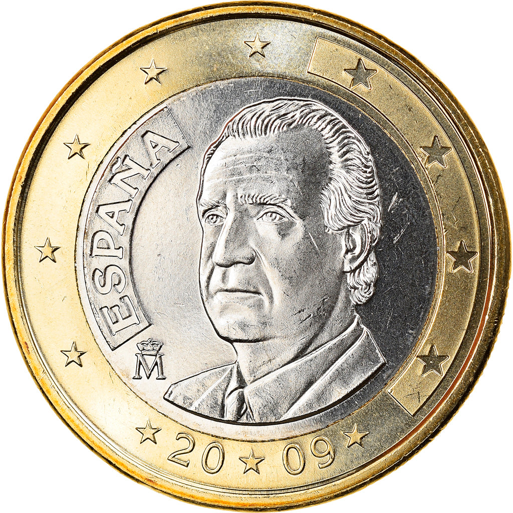 Espanha, Euro, 2009, Madrid, MS(65-70), Bimetálico, KM:1073