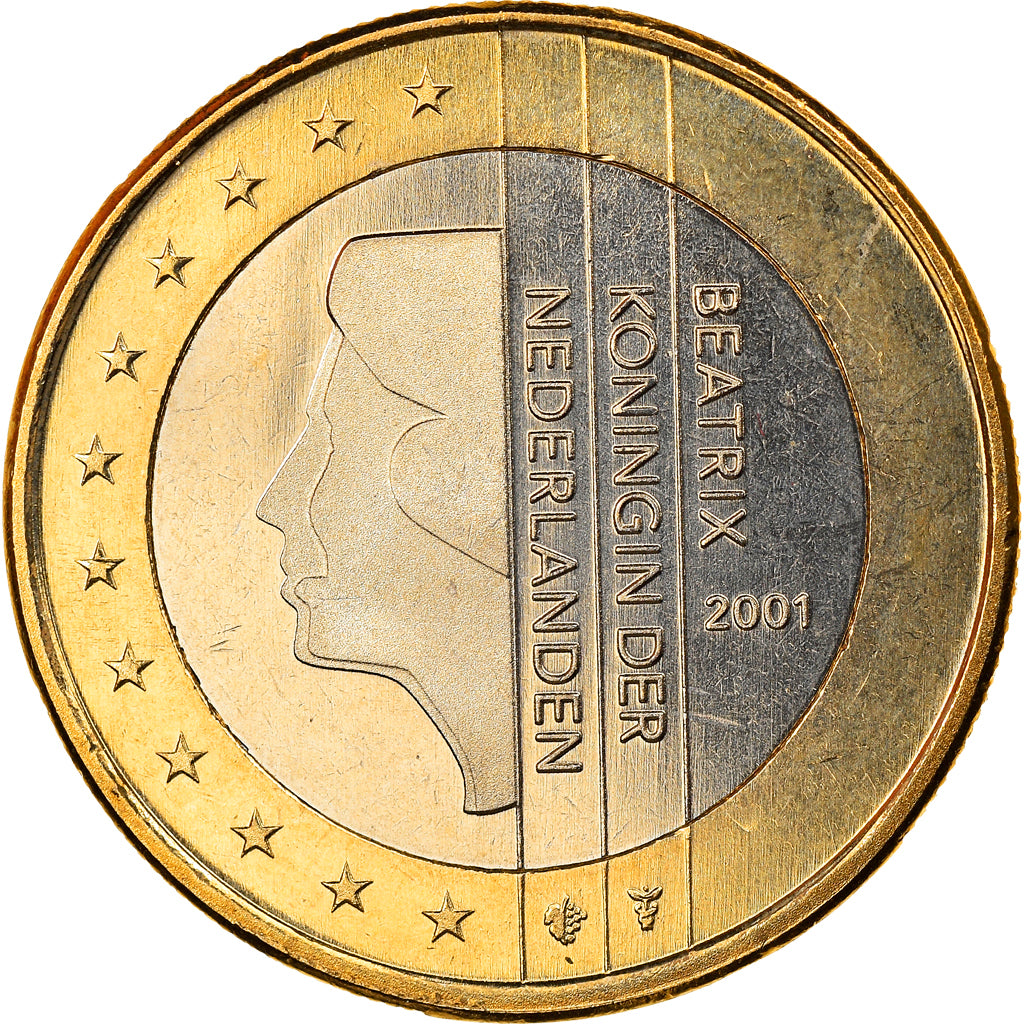 Paesi Bassi, Euro, 2001, Utrecht, FDC, Bi-metallico, KM:240