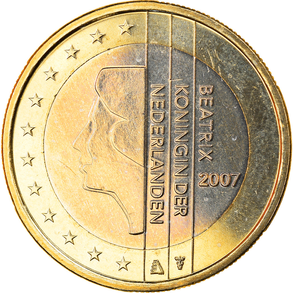 Paesi Bassi, Euro, 2007, Utrecht, FDC, Bi-metallico, KM:271