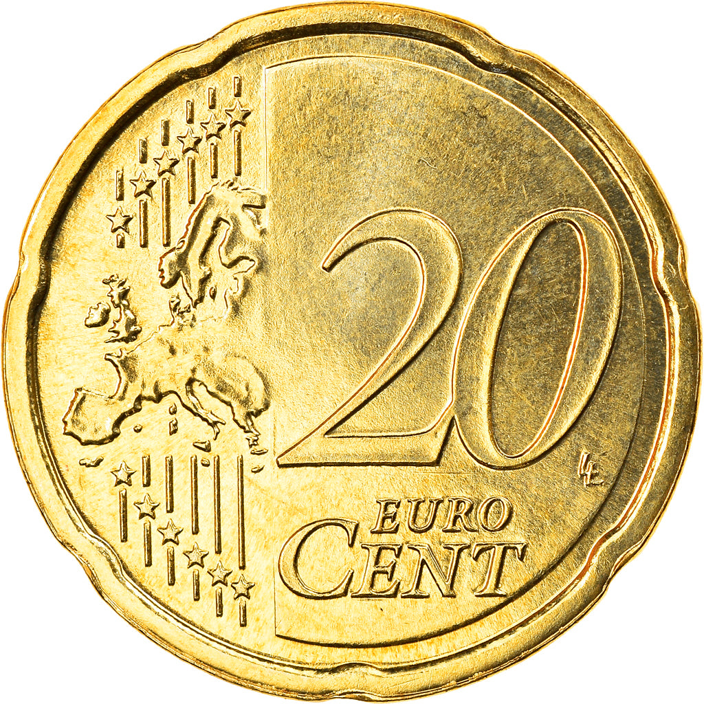 Pays-Bas, 20 Euro Cent, 2010, Utrecht, FDC, Laiton, KM:269