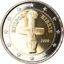Cypr, 2 Euro, 2009, MS(65-70), Bimetaliczny, KM:85