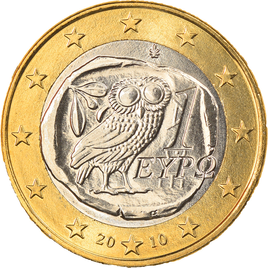 Grecia, Euro, 2010, Athens, FDC, Bi-metallico, KM:214