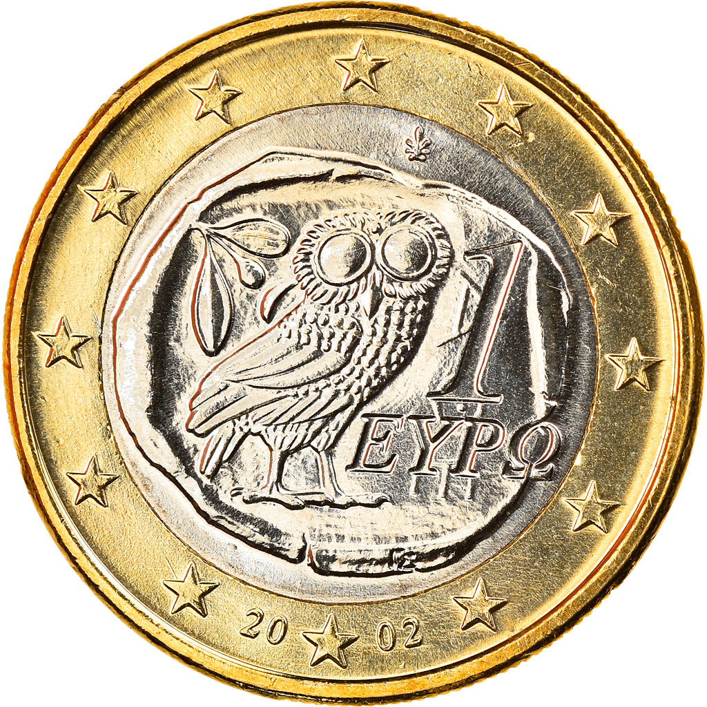 Greece, Euro, 2002, Athens, MS(65-70), Bi-Metallic, KM:187