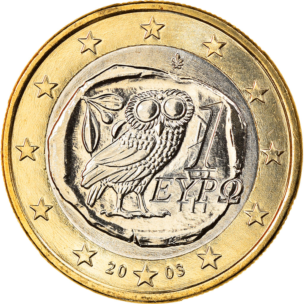 Greece Euro 2003 Athens MS(65-70) Bi-Metallic KM:187 – Numiscorner.com