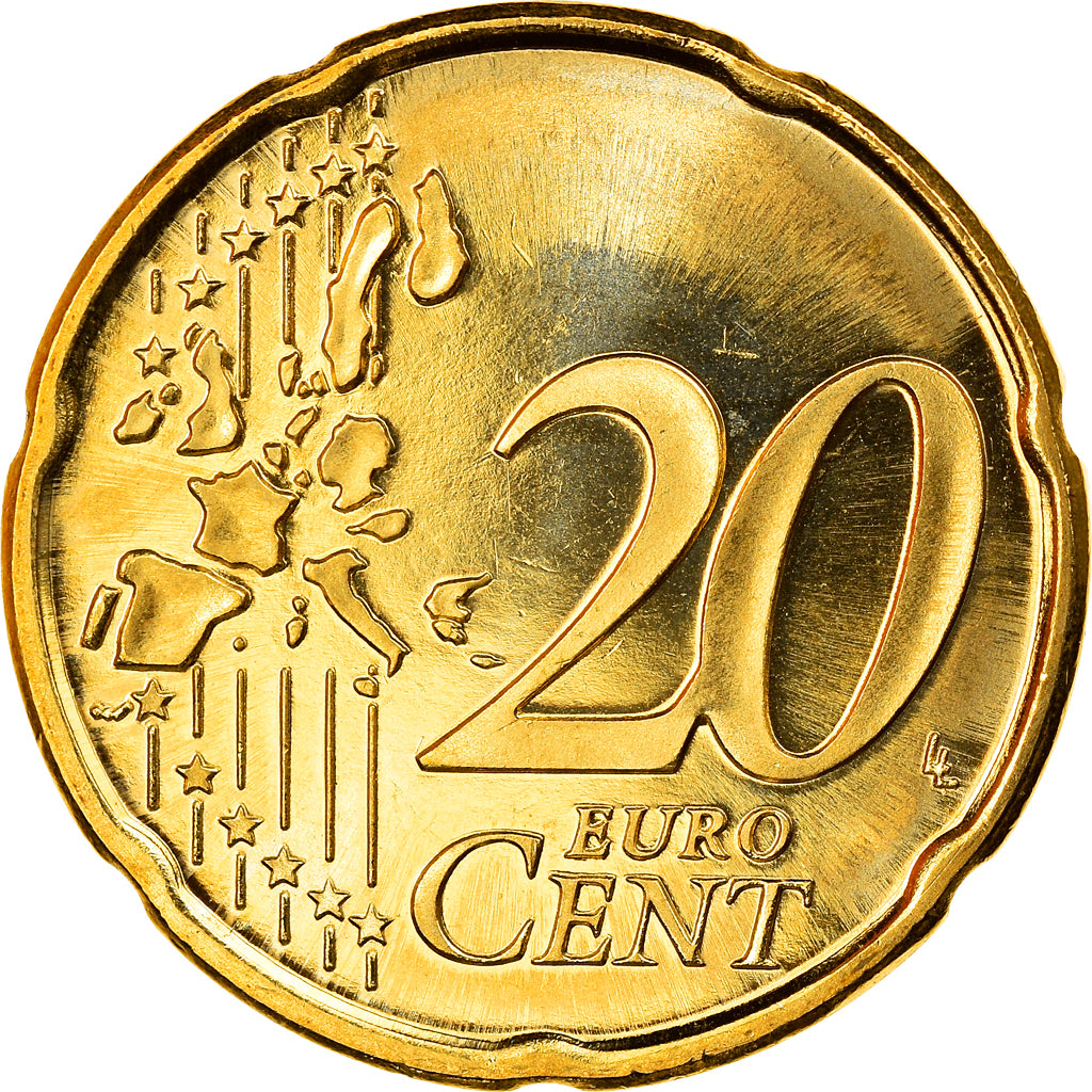 Finland, 20 Euro Cent, 1999, Vantaa, MS(65-70), Brass, KM:102