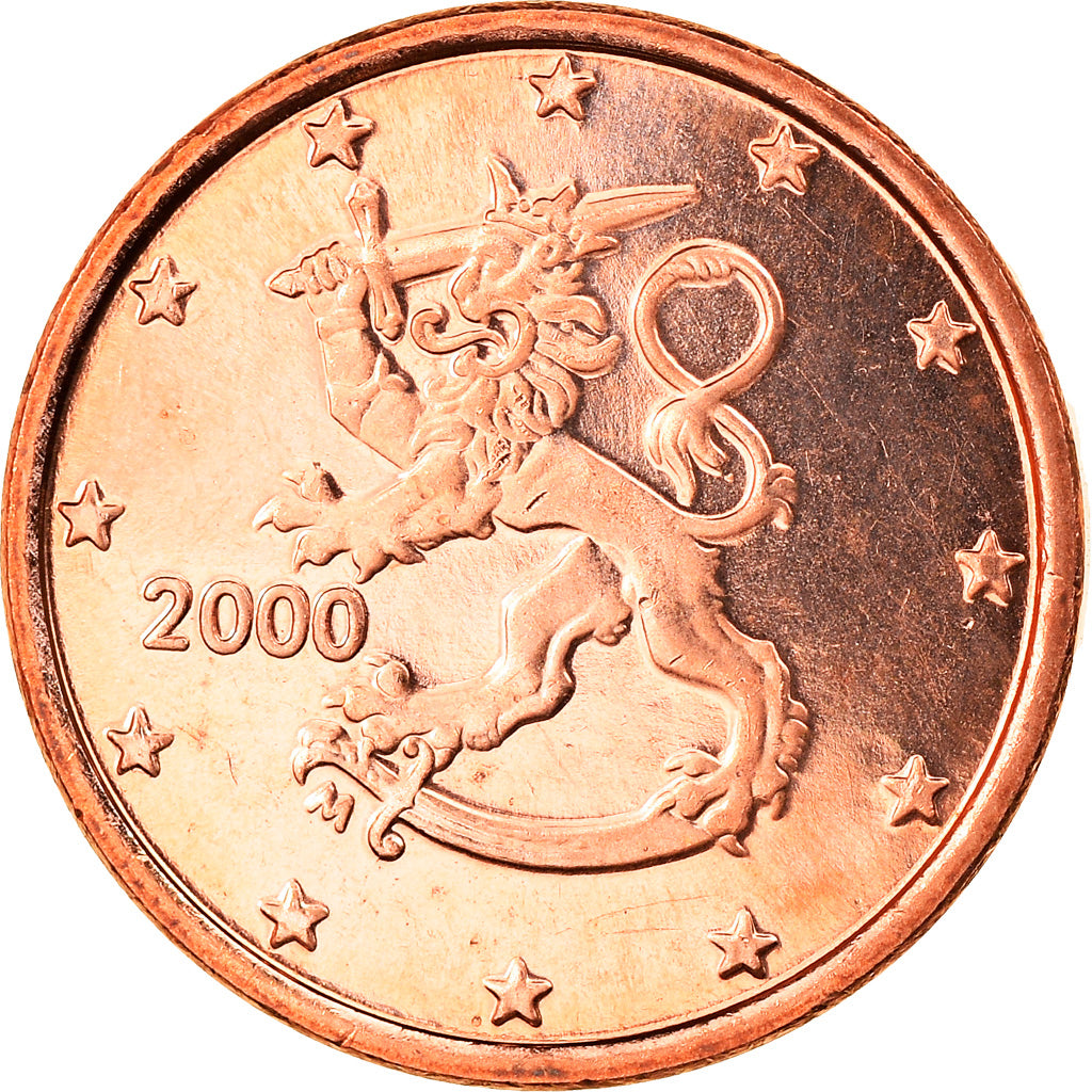 Finnland, Euro Cent, 2000, Vantaa, STGL, Copper Plated Steel, KM:98