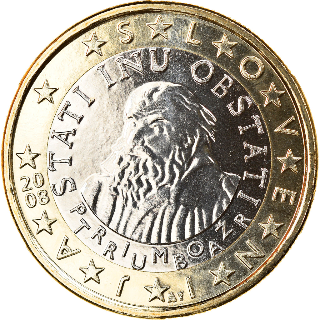 Slovenia, Euro, 2008, FDC, Bi-metallico, KM:74
