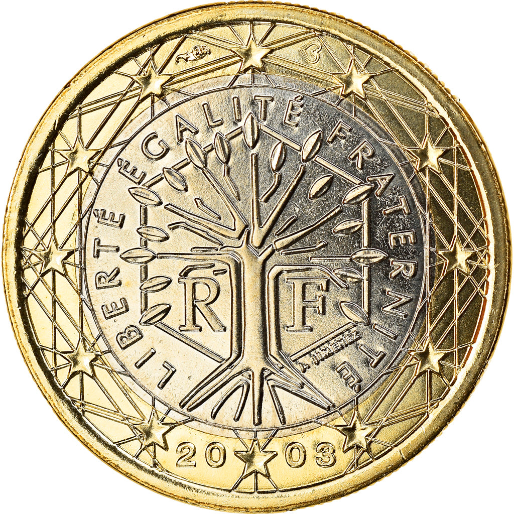France, Euro, 2003, Paris, MS(65-70), Bi-Metallic, KM:1288