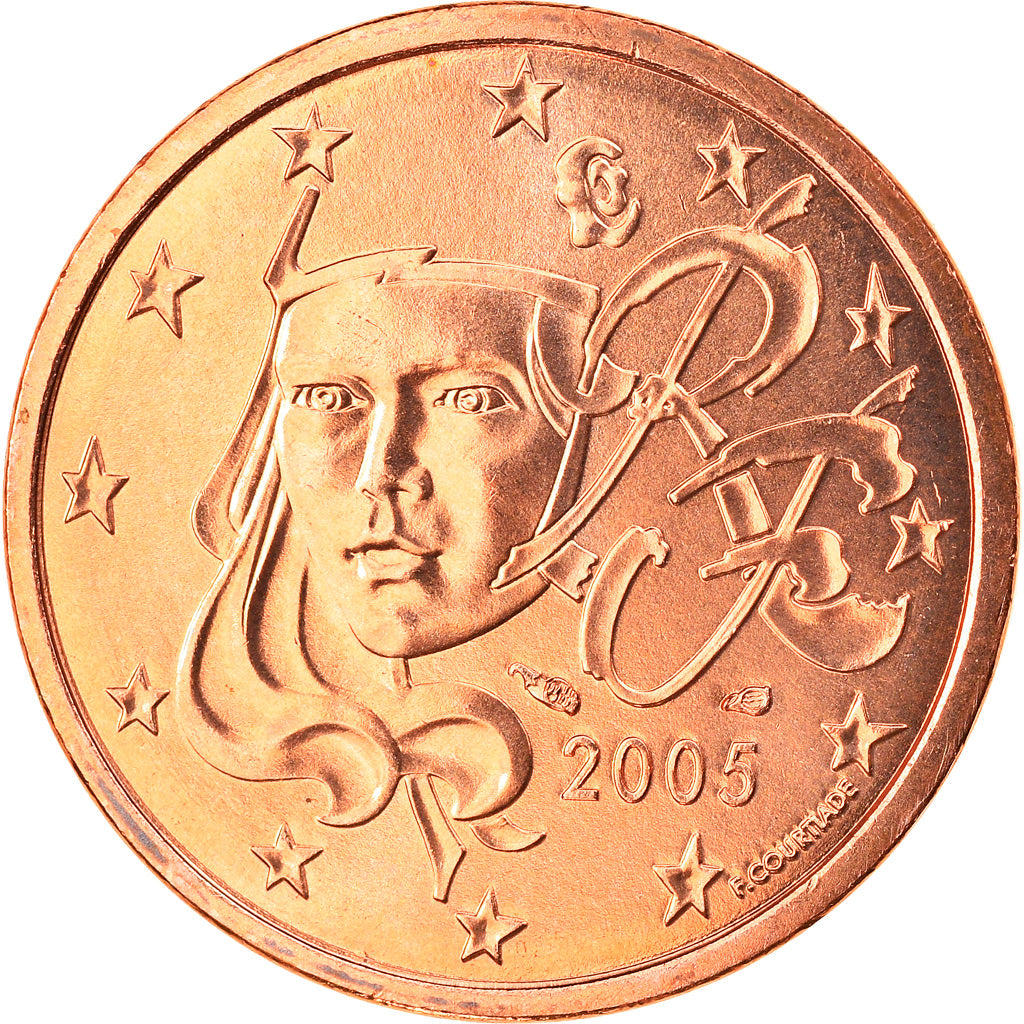 France, 5 Euro Cent, 2005, Paris, FDC, Copper Plated Steel, KM:1284