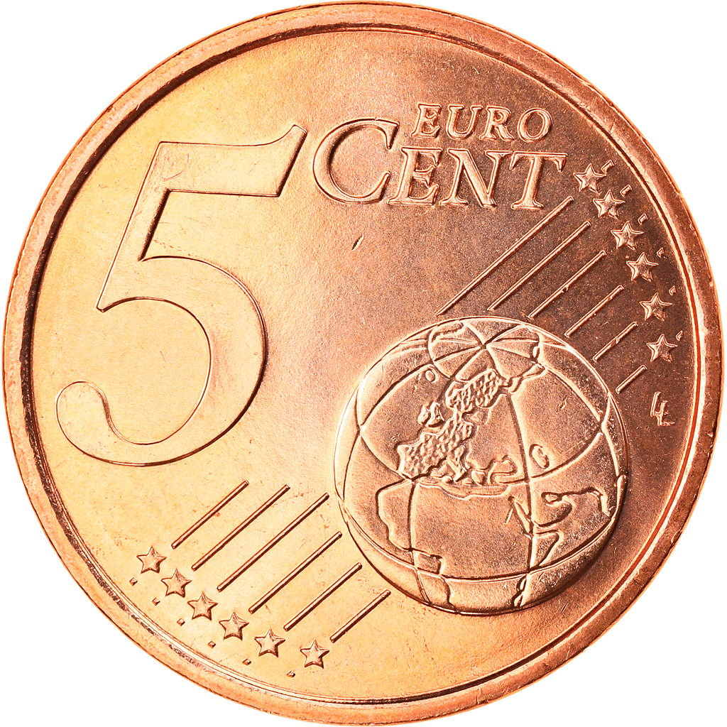 France, 5 Euro Cent, 2005, Paris, FDC, Copper Plated Steel, KM:1284