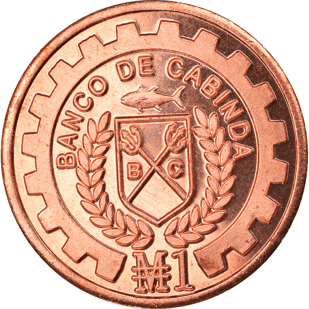 Coin, CABINDA, Macuta, 2019, MS(63), Copper