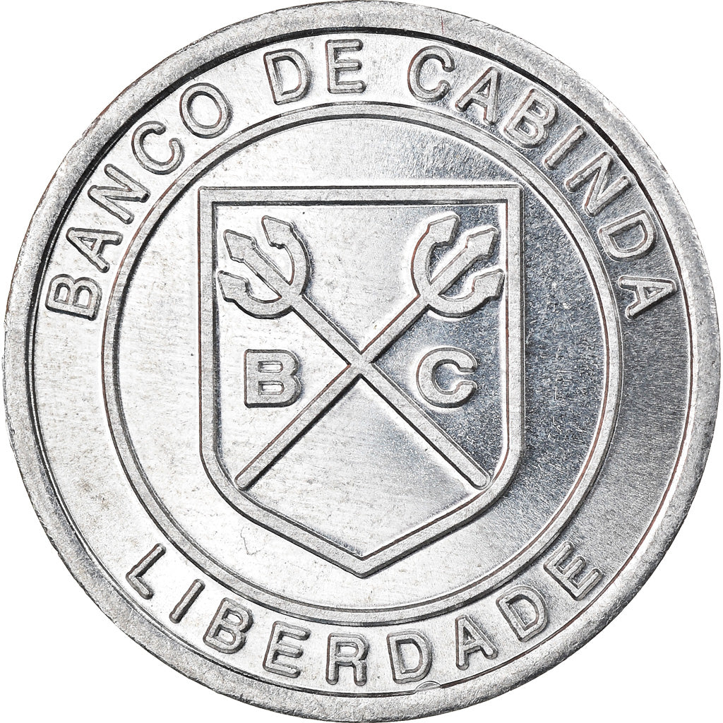 Coin, CABINDA, 50 Reais, 2015, MS(63), Aluminum