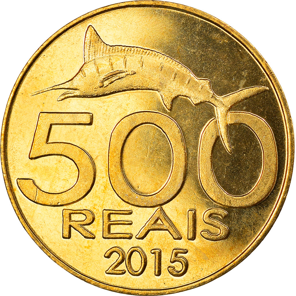 Moneta, CABINDA, 500 reais, 2015, SPL, Ottone
