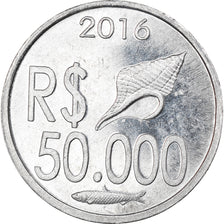 Coin, CABINDA, 50.000 reais, 2016, MS(63), Aluminum