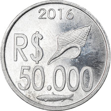 Coin, CABINDA, 50.000 reais, 2016, MS(63), Aluminum