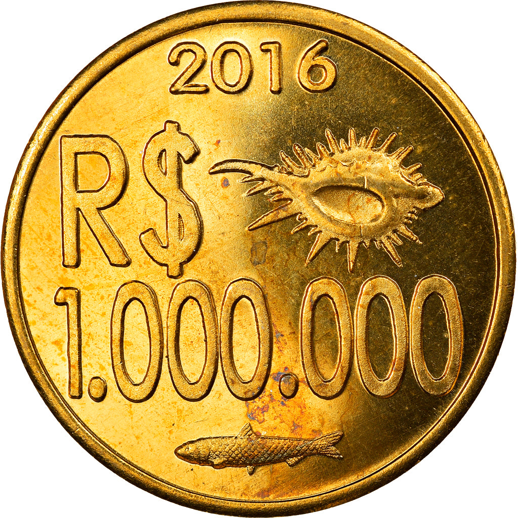 Monnaie, CABINDA, 1 million de reais, 2016, SPL, Laiton