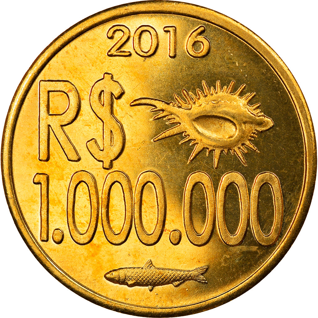 Moneda, CABINDA, 1 million de reais, 2016, SC, Latón