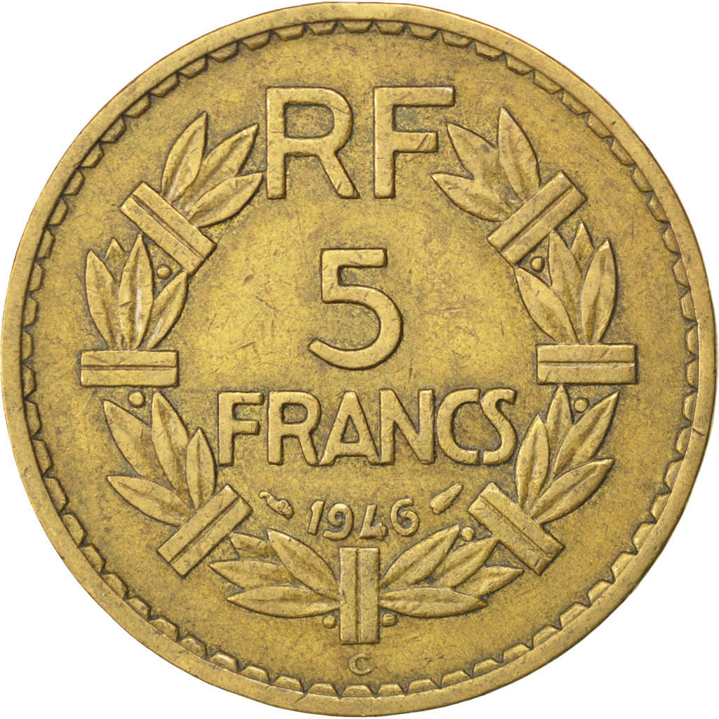 Münze, Frankreich, Lavrillier, 5 Francs, 1946, Castelsarrasin, SS