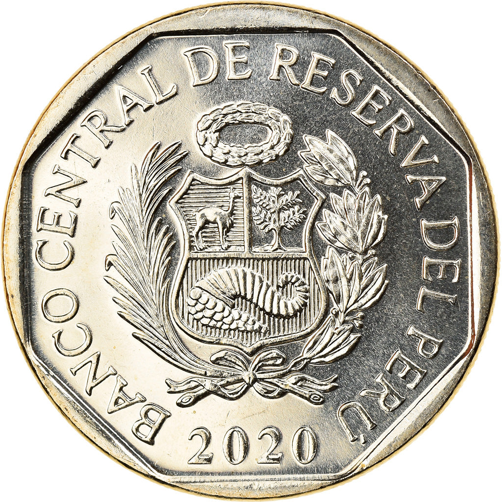 Moneta, Perù, Maria Parado de Bellido, Sol, 2020, SPL, Nichel-ottone