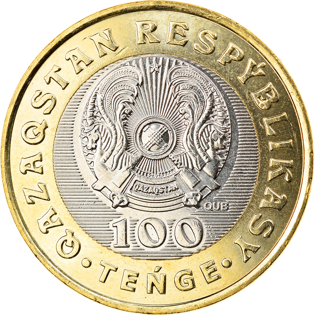 Moneta, Kazakistan, QUMAI TAZY, 100 Tenge, 2020, SPL, Bi-metallico
