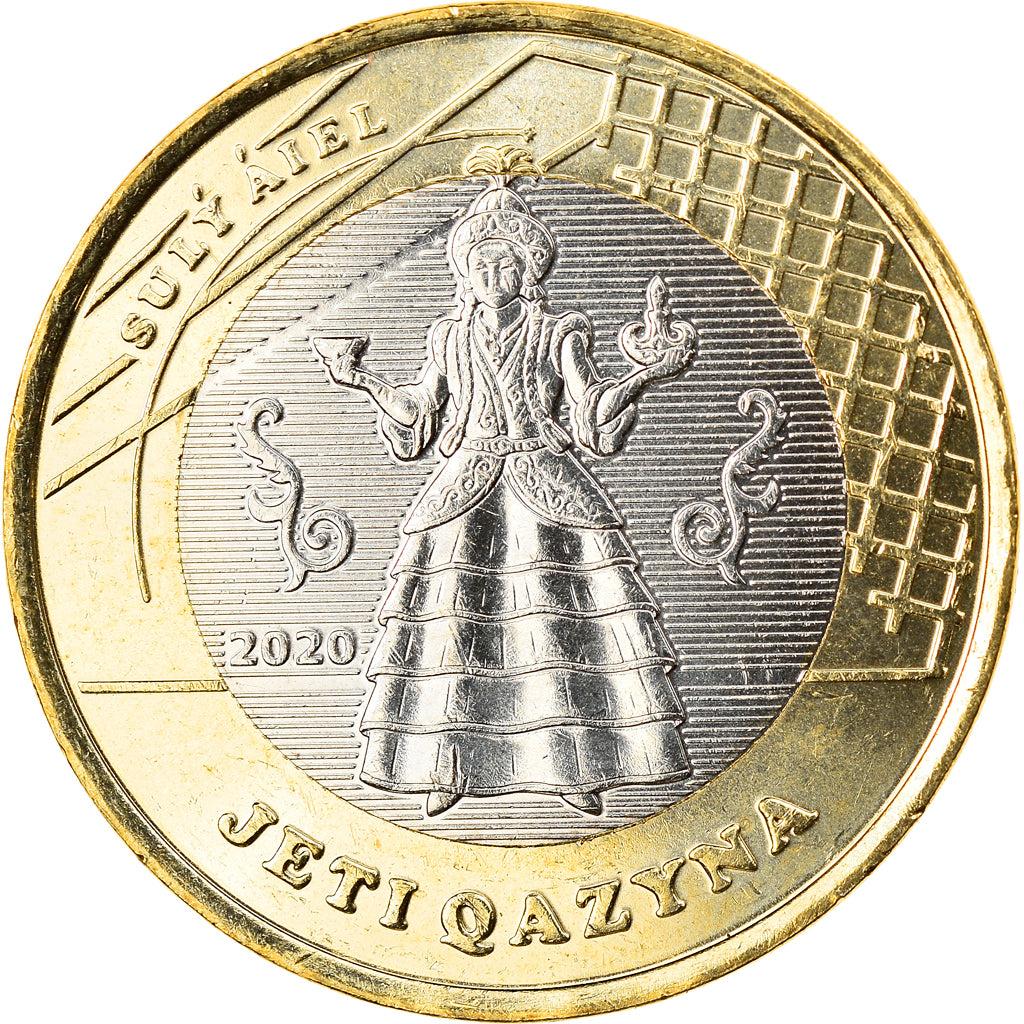 Coin, Kazakhstan, SULY AIEL, 100 Tenge, 2020, MS(63), Bi-Metallic