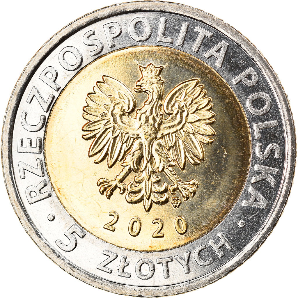 Monnaie, Pologne, Byalistok, 5 Zlotych, 2020, SPL, Bi-Metallic