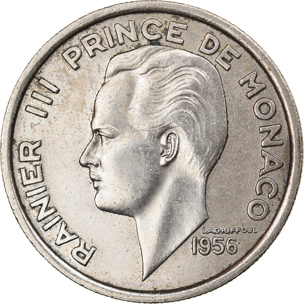 Moneda, Mónaco, Rainier III, 100 Francs, Cent, 1956, MBC, Cobre - níquel