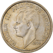 Moneda, Mónaco, Rainier III, 100 Francs, Cent, 1956, MBC, Cobre - níquel