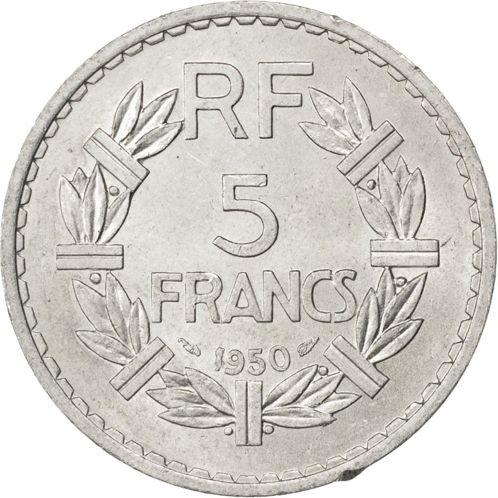 Monnaie, France, Lavrillier, 5 Francs, 1950, SUP+, Aluminium, KM:888b.1