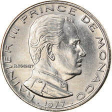 Moneta, Monaco, Rainier III, 1/2 Franc, 1977, SPL-, Nichel, KM:145, Gadoury:MC