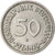 Moneda, ALEMANIA - REPÚBLICA FEDERAL, 50 Pfennig, 1967, Munich, MBC, Cobre -