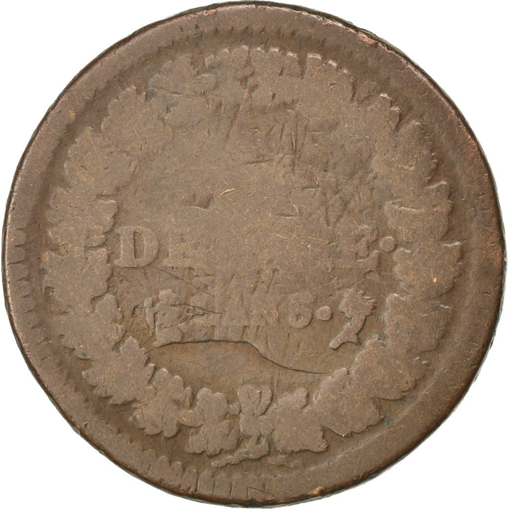 Monnaie, France, Dupré, Decime, 1797, Paris, B, Bronze, KM:645.1, Gadoury:185