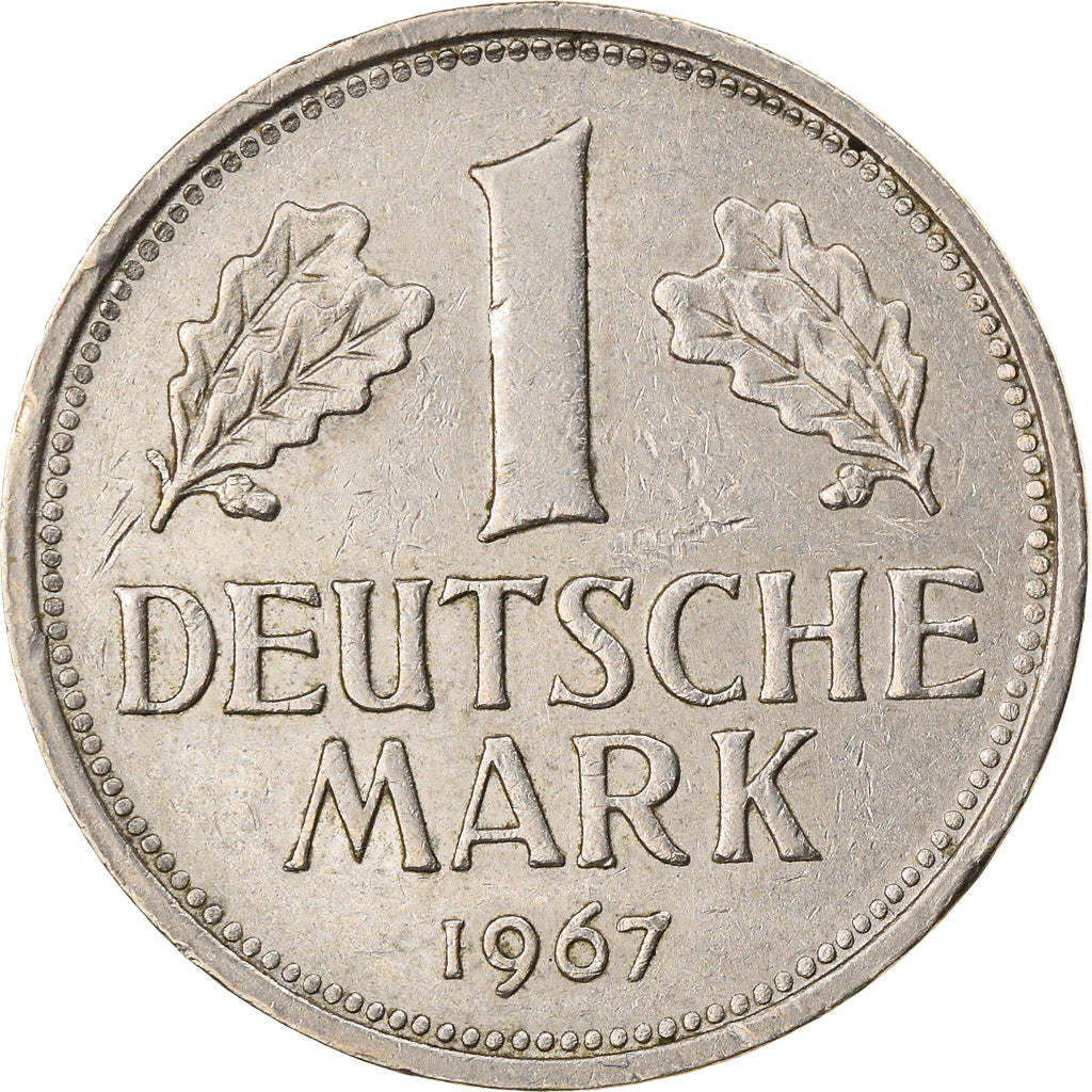 Moneta, GERMANIA - REPUBBLICA FEDERALE, Mark, 1967, Hambourg, BB, Rame-nichel