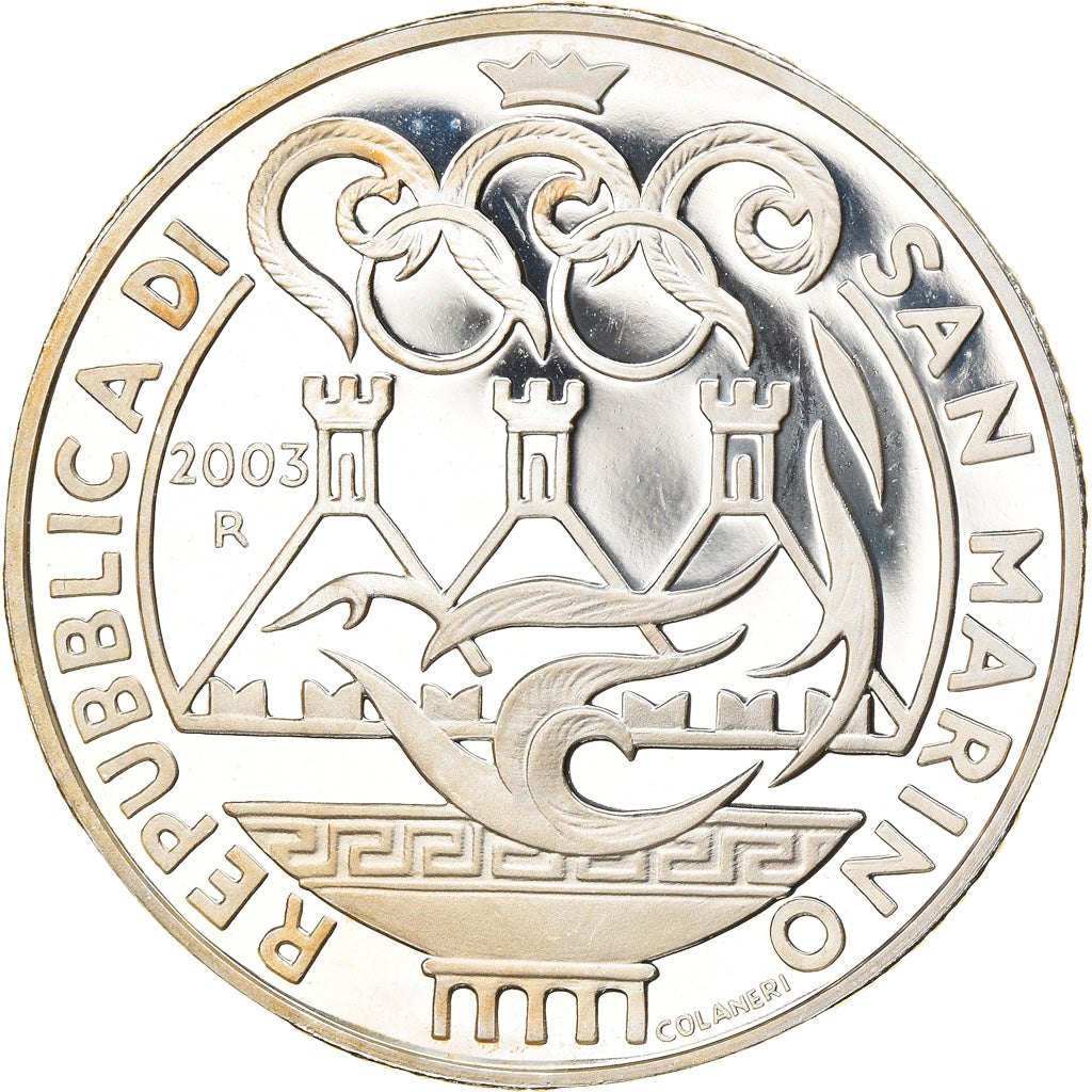 Moneta, San Marino, 10 Euro, 2003, Rome, MS(65-70), Srebro, KM:454