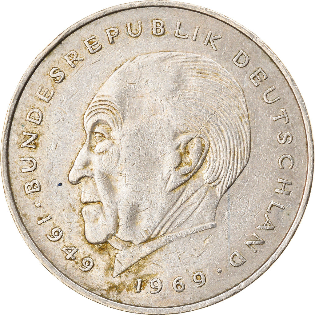 Moneta, GERMANIA - REPUBBLICA FEDERALE, 2 Mark, 1978, Hambourg, BB, Nichel