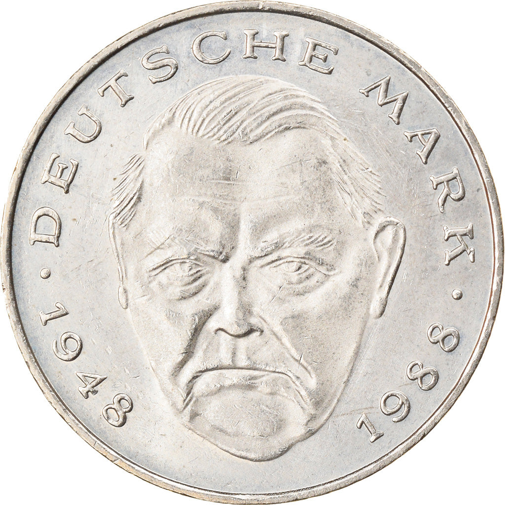 Münze, Bundesrepublik Deutschland, 2 Mark, 1992, Stuttgart, VZ, Copper-Nickel