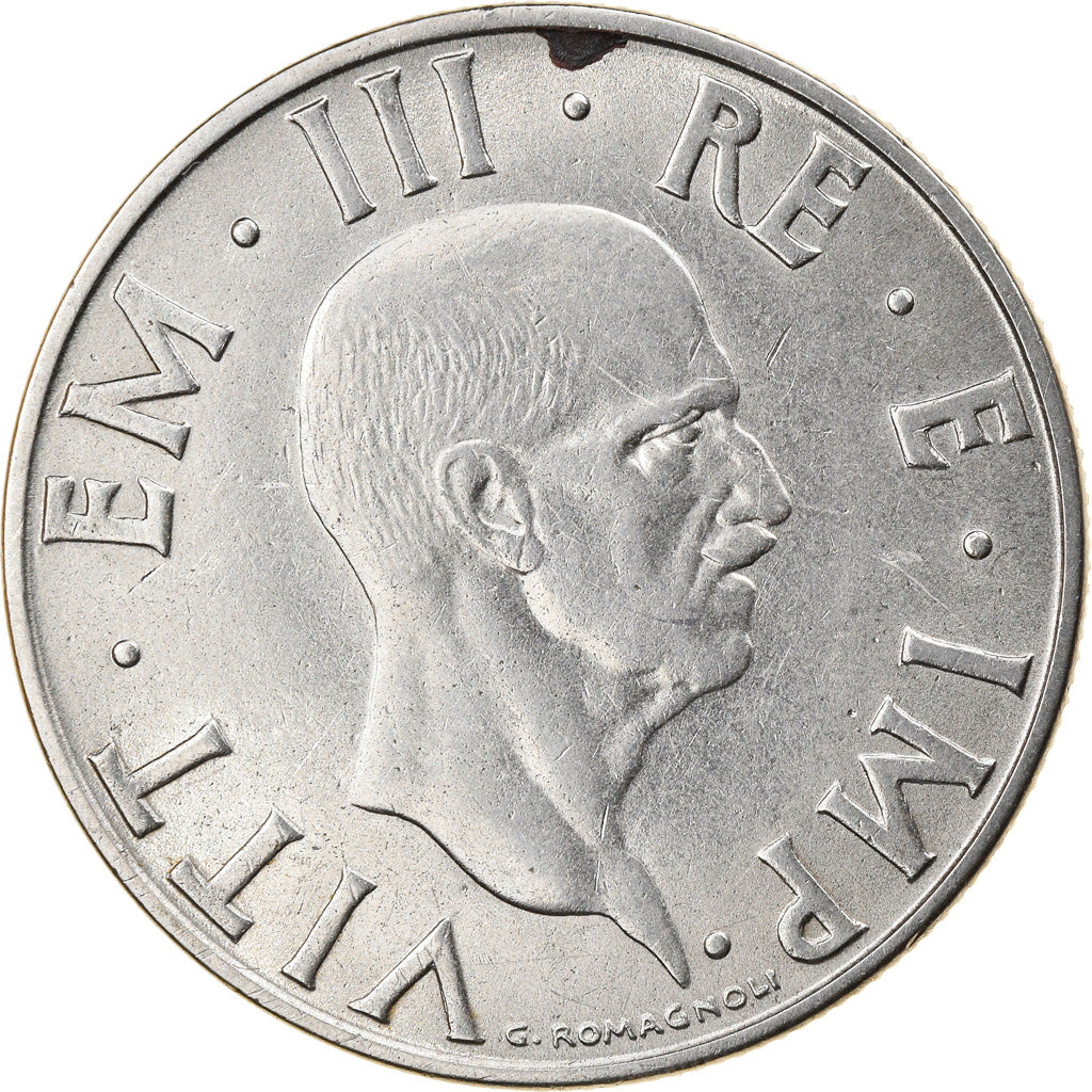 Moneda, Italia, Vittorio Emanuele III, 2 Lire, 1939, Rome, MBC, Acero