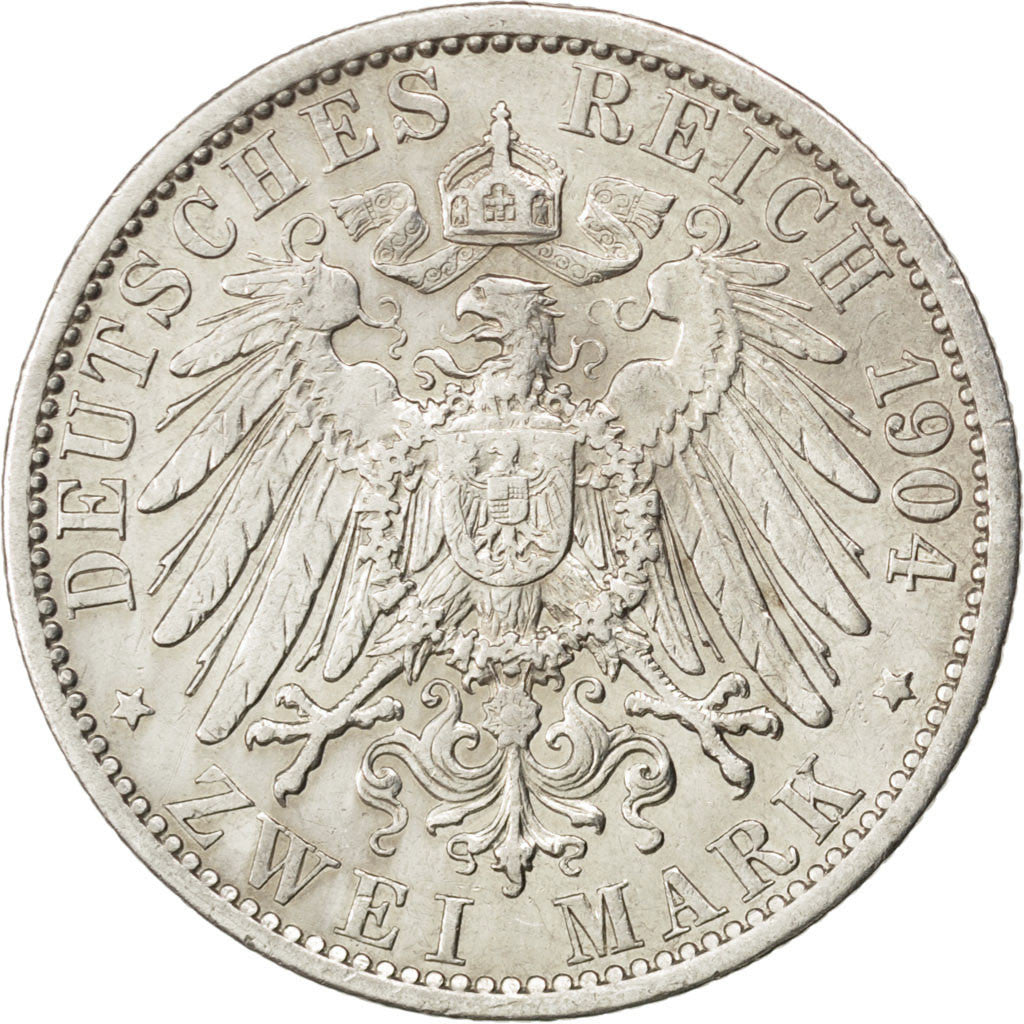 Monnaie, Etats allemands, PRUSSIA, Wilhelm II, 2 Mark, 1904, Berlin, TTB