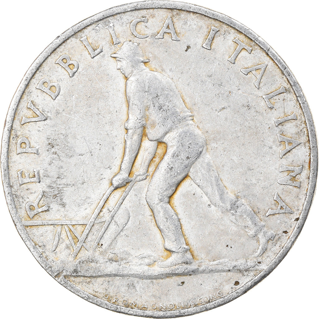 Munten, Italië, 2 Lire, 1948, Rome, FR+, Aluminium, KM:88
