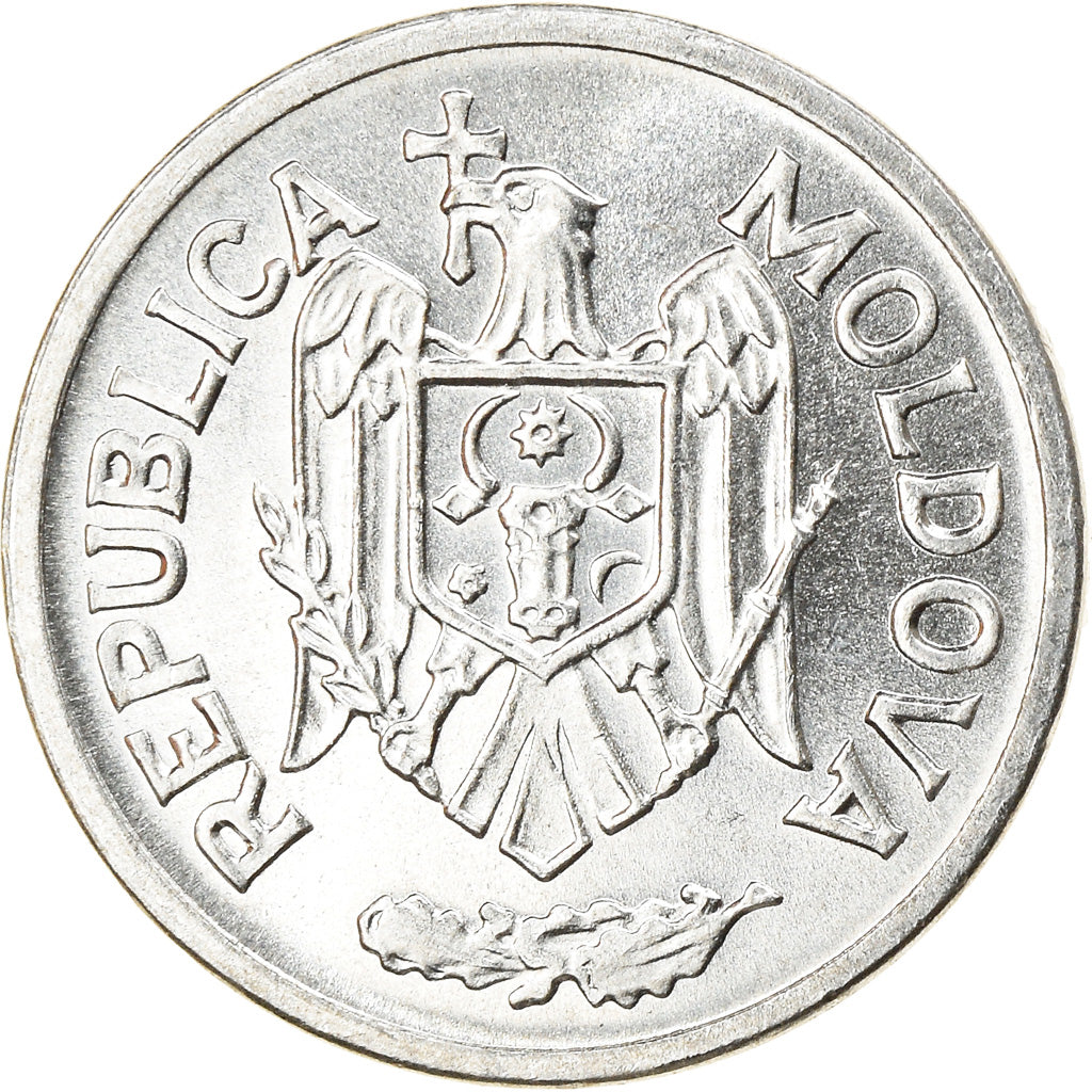 Münze, Moldova, 5 Bani, 1996, UNZ, Aluminium, KM:2