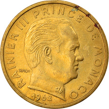 Coin, Monaco, Rainier III, 50 Centimes, 1962, EF(40-45), Aluminum-Bronze