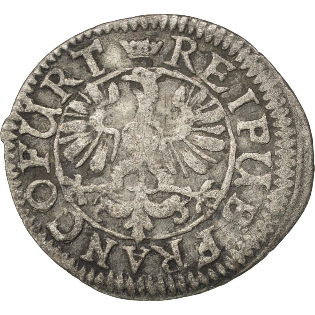 Coin, German States, FRANKFURT AM MAIN, Albus, 1655, VF(20-25), Silver, KM:108.2