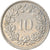 Coin, Switzerland, 10 Rappen, 1974, Bern, EF(40-45), Copper-nickel, KM:27