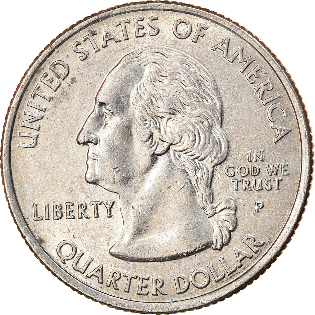 Moneta, Stati Uniti, Iowa, Quarter, 2004, U.S. Mint, Philadelphia, BB, Rame