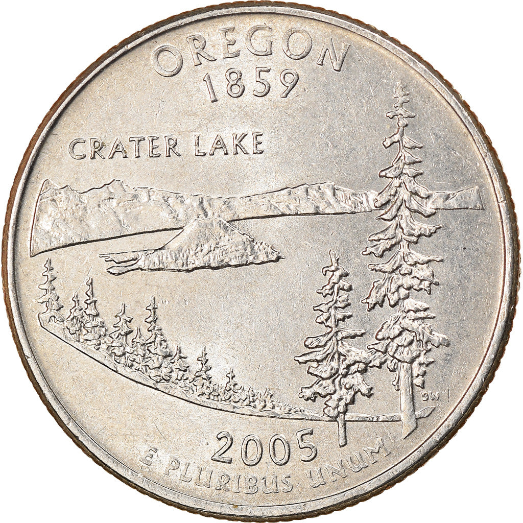 Moneta, Stati Uniti, Oregon, Quarter, 2005, U.S. Mint, Philadelphia, BB, Rame